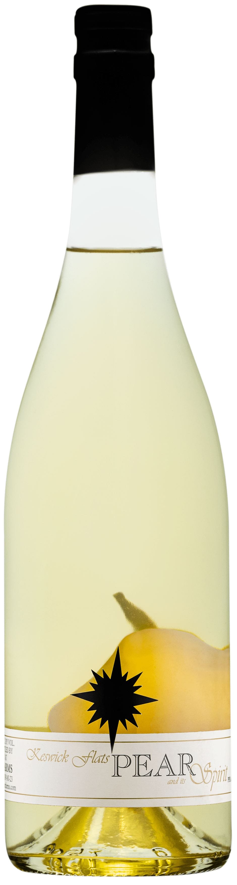  A refreshing pear gin lemonade in a clear glass with a lemon slice and mint garnish.