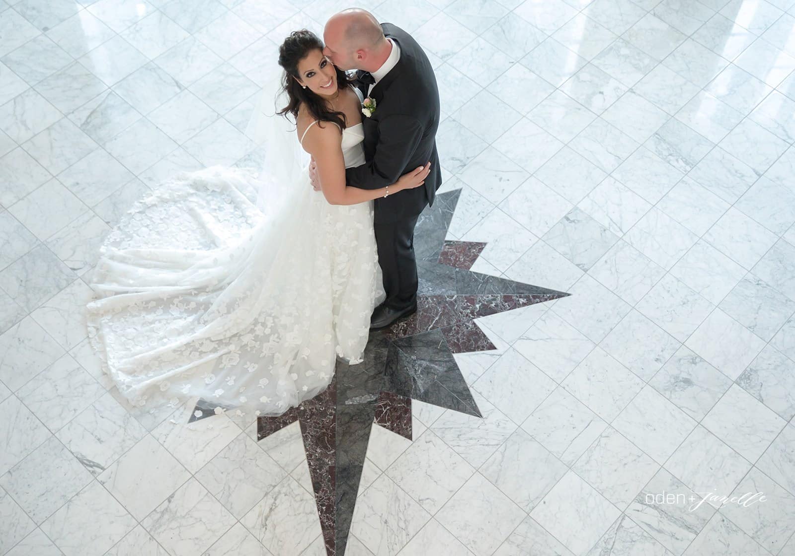 Anita + Dan | July 6, 2019 Wedding couple standing on the star at the Inn.
