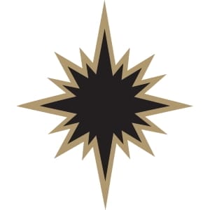 BDB-300x300-1 Star label for the Blanc de Blanc Sparkling Wine.