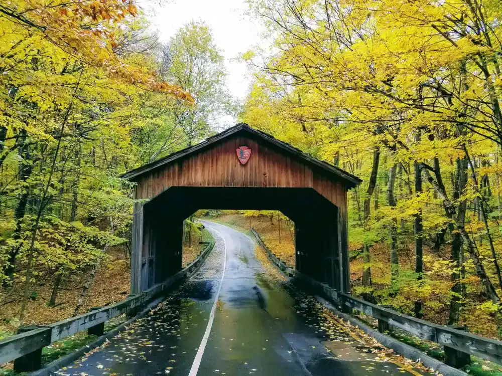 Sleeping,Bear,Dunes,National,Lakeshore,Covered,Bridge A Scenic Fall Drive to Sleeping Bear Dunes 1