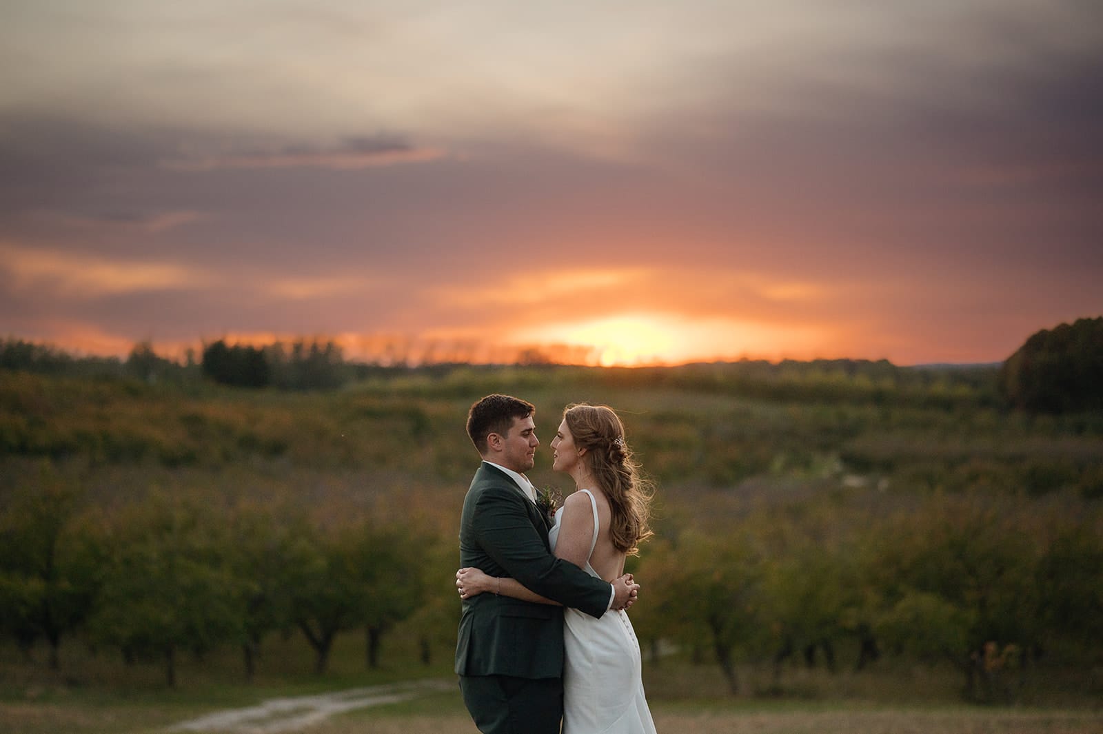 Weddings 4 Fall Wedding Sunset
